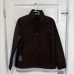 Lands' End Quilted Brown Jacket